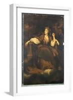 Mrs. Siddons as 'The Tragic Muse'-Sir Joshua Reynolds-Framed Giclee Print