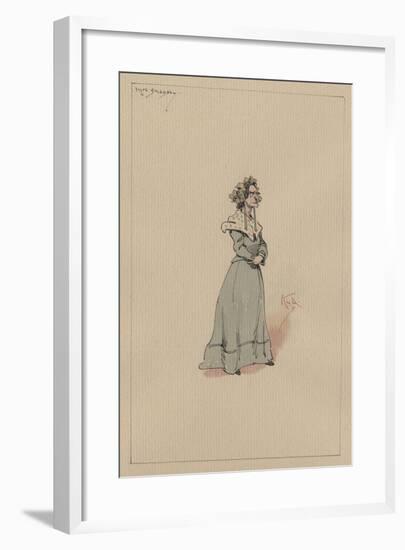 Mrs Snagsby, C.1920s-Joseph Clayton Clarke-Framed Giclee Print