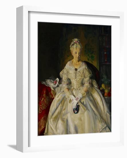 Mrs. T. in Cream Silk, No.2, 1920-George Wesley Bellows-Framed Giclee Print