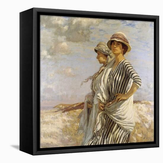 Mrs Talmage and a Friend-Algernon Talmage-Framed Stretched Canvas