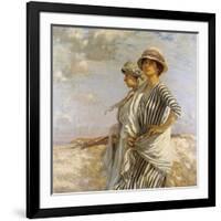 Mrs Talmage and a Friend-Algernon Talmage-Framed Giclee Print