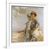 Mrs Talmage and a Friend-Algernon Talmage-Framed Giclee Print