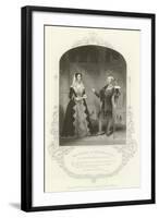 Mrs Ternan and Mr Lewis Ball as the Countess Rousillon and Her Clown-null-Framed Giclee Print