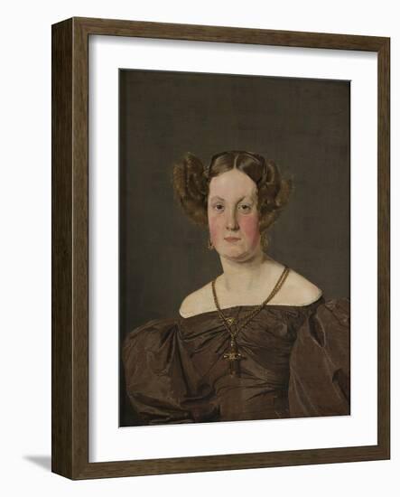 Mrs Th Petersen, nee Roepstorff, 1833-Christen Schjellerup Kobke-Framed Giclee Print