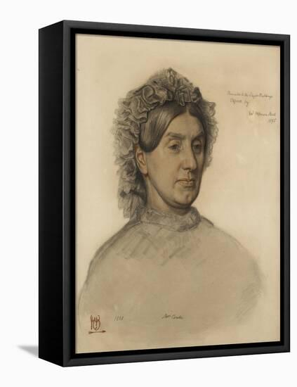 Mrs Thomas Combe (1806-1893-William Holman Hunt-Framed Stretched Canvas