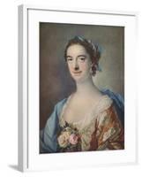 'Mrs Thomas Cripps', 1759-Francis Cotes-Framed Giclee Print