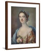 'Mrs Thomas Cripps', 1759-Francis Cotes-Framed Giclee Print