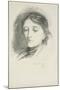Mrs Thomas Tylston Greg, 1885 (Pencil on Paper)-Hubert von Herkomer-Mounted Giclee Print