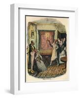 Mrs. Tibbs and Mr. Evenson, C1900-George Cruikshank-Framed Giclee Print