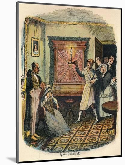 Mrs. Tibbs and Mr. Evenson, C1900-George Cruikshank-Mounted Giclee Print