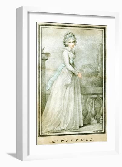 Mrs Tickell, C1780-1810-Richard Cosway-Framed Giclee Print