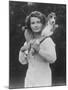 Mrs Tudor-Williams with One of Her Basenjis Kwango of the Congo-Thomas Fall-Mounted Photographic Print