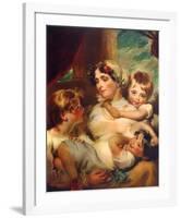 Mrs. Weddel and Children-George Henry Harlow-Framed Collectable Print