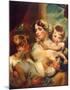 Mrs. Weddel and Children-George Henry Harlow-Mounted Collectable Print