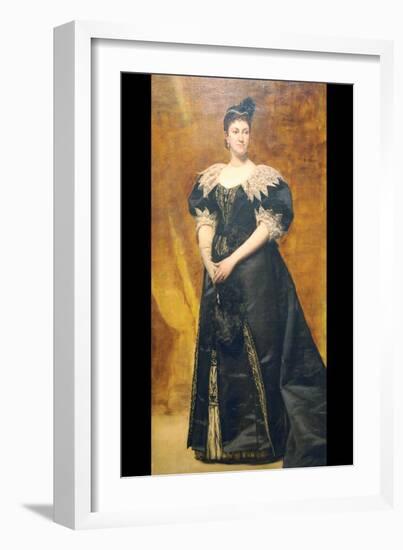 Mrs. William Astor-Charles Émile Carolus-Duran-Framed Art Print