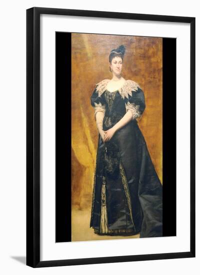 Mrs. William Astor-Charles Émile Carolus-Duran-Framed Art Print