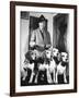 Mrs. William Dupont Jr. Holding Reins of Four Beagles That Belonged to Her Late Husband-Hansel Mieth-Framed Photographic Print