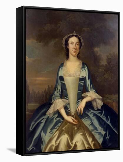 Mrs. William Walton (1708-86), C.1750-John Wollaston-Framed Stretched Canvas