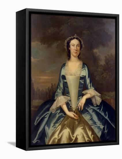 Mrs. William Walton (1708-86), C.1750-John Wollaston-Framed Stretched Canvas