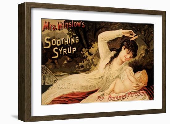 Mrs. Winslow's Soothing Syrup, c.1890-null-Framed Giclee Print