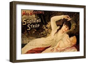 Mrs. Winslow's Soothing Syrup, c.1890-null-Framed Giclee Print