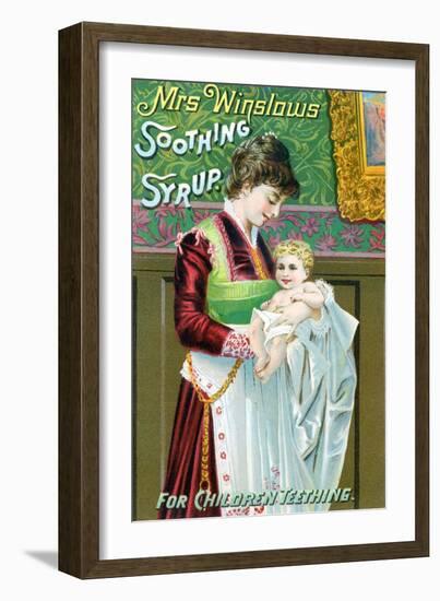 Mrs. Winslows Soothing Syrup-null-Framed Art Print