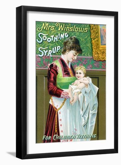 Mrs. Winslows Soothing Syrup-null-Framed Art Print