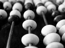 Black And White Abacus-mrvalography-Stretched Canvas