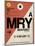 MRY Monterey Luggage Tag I-NaxArt-Mounted Art Print