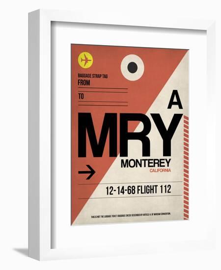 MRY Monterey Luggage Tag I-NaxArt-Framed Art Print