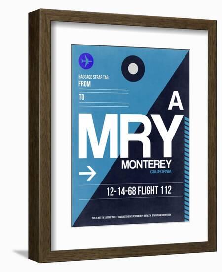 MRY Monterey Luggage Tag II-NaxArt-Framed Art Print