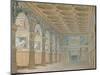 Ms 1014 the Ballroom at Fontainebleau, Plate from an Album-Charles Percier-Mounted Giclee Print