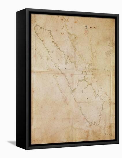 Ms 1288 Chart of Sumatra, 1653-Joan Blaeu-Framed Stretched Canvas