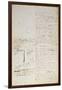 Ms 2108 F.4 Writings on the Conditions for Solving an Equation by Radicals, 1832-Evariste Galois-Framed Giclee Print