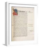 Ms.228, F.29R: Page from Aristotle's 'Nicomachean Ethics and Politics', 1452-John Russell-Framed Giclee Print