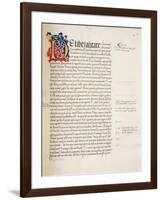 Ms.228, F.29R: Page from Aristotle's 'Nicomachean Ethics and Politics', 1452-John Russell-Framed Giclee Print