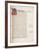Ms.228, F.29R: Page from Aristotle's 'Nicomachean Ethics and Politics', 1452-John Russell-Framed Giclee Print