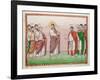 Ms. 24 Jesus and the Captain of Capernaum, from the Codex Egberti, C.980 (Vellum)-Ottonian-Framed Giclee Print