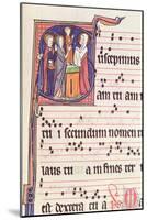 Ms 241 F.144 Historiated Initial 'S' Depicting the Presentation of Jesus at the Temple-French-Mounted Giclee Print
