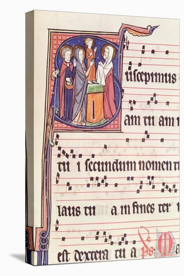 Ms 241 F.144 Historiated Initial 'S' Depicting the Presentation of Jesus at the Temple-French-Stretched Canvas
