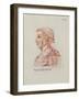 Ms.266 Fol.271 V Petrarch (1304-74), from 'Recueil D'Arras' (Red Chalk on Paper)-Jacques Le Boucq-Framed Giclee Print