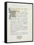 Ms 270* F.1R the Story of Hen Thorir, C.1873-4-William Morris-Framed Stretched Canvas