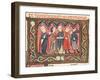 Ms 364 Fol.166 A Marriage, Illustration from Commentaries of Johannes Andreae on Papal Decretals-French-Framed Giclee Print