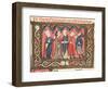 Ms 364 Fol.166 A Marriage, Illustration from Commentaries of Johannes Andreae on Papal Decretals-French-Framed Giclee Print