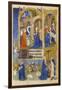 Ms 39-1950 F.26R the Annunciation and Annunciation to the Shepherds, 1464-null-Framed Giclee Print