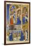 Ms 39-1950 F.26R the Annunciation and Annunciation to the Shepherds, 1464-null-Framed Giclee Print