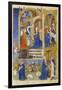 Ms 39-1950 F.26R the Annunciation and Annunciation to the Shepherds, 1464-null-Framed Giclee Print