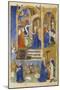 Ms 39-1950 F.26R the Annunciation and Annunciation to the Shepherds, 1464-null-Mounted Giclee Print