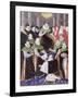 Ms 408/1574 Henri III (1551-89) at the First Chapter of the Holy Spirit-French School-Framed Giclee Print