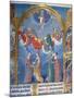 Ms 412 the Trinity Surrounded by Three Angels and Below Them Personifications of Mercy and Truth-Jean Fouquet-Mounted Giclee Print